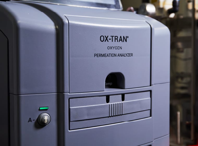Oxygen permeation testing device (MOCON) 